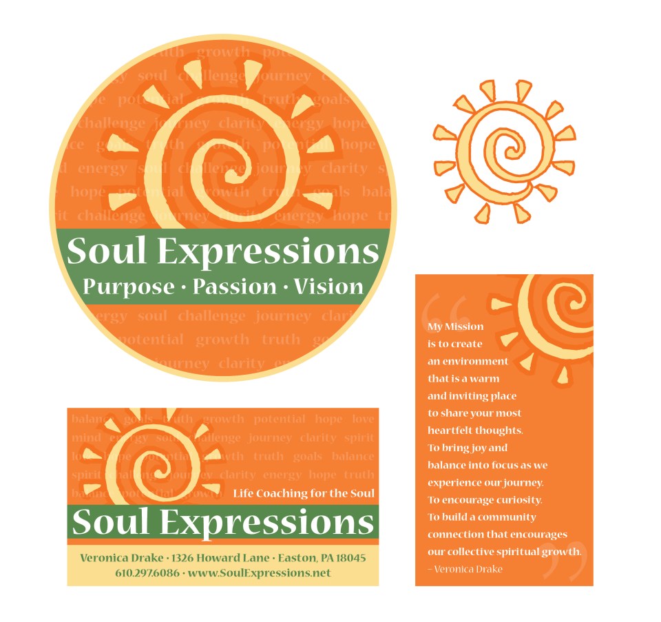 logo, biz card, and t-shirt design